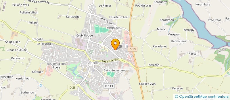 localisation de l'entreprise MONSIEUR MAXIME IDELOT  LANNILIS