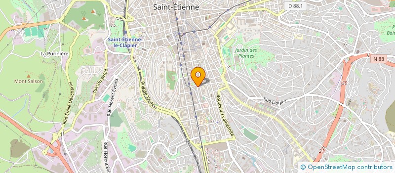 localisation de l'entreprise MONSIEUR MAXIME ISSLER  SAINT-ETIENNE