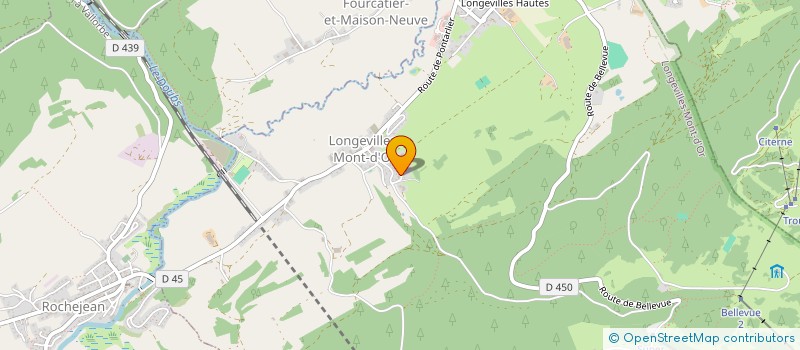 localisation de l'entreprise MONSIEUR MAXIME JACQUIER  LONGEVILLES-MONT-D'OR