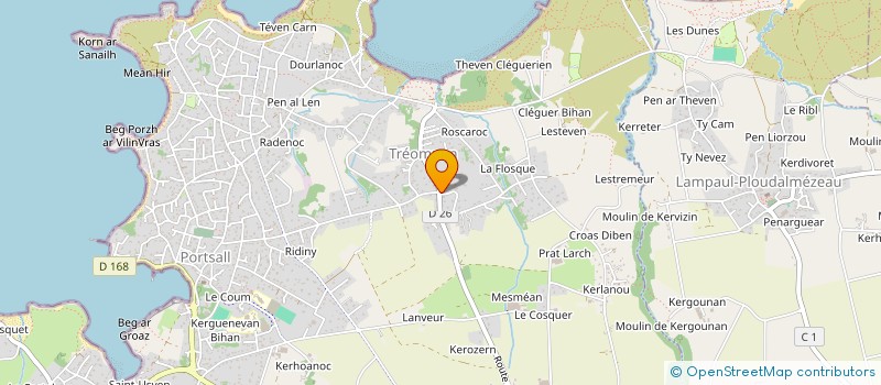 localisation de l'entreprise MONSIEUR MAXIME JACQUOT  PLOUDALMEZEAU