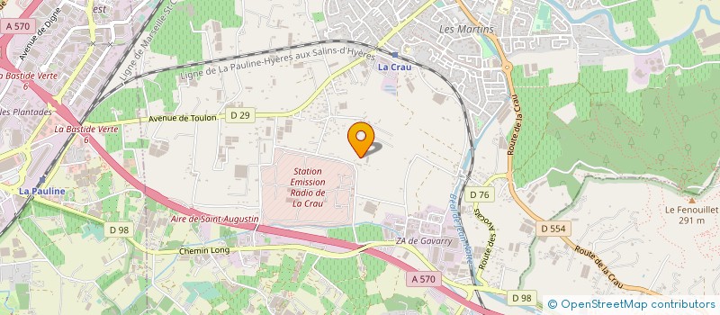 localisation de l'entreprise MONSIEUR MAXIME JAKEL  LA CRAU