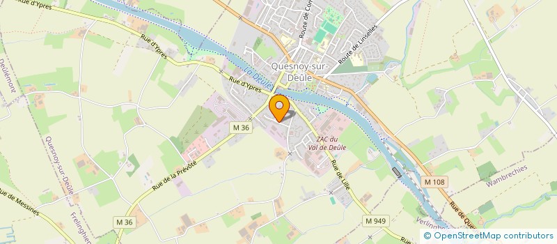 localisation de l'entreprise MONSIEUR MAXIME JAMOTTE à QUESNOY-SUR-DEULE