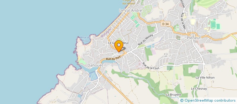 localisation de l'entreprise MONSIEUR MAXIME JAN  PLENEUF-VAL-ANDRE