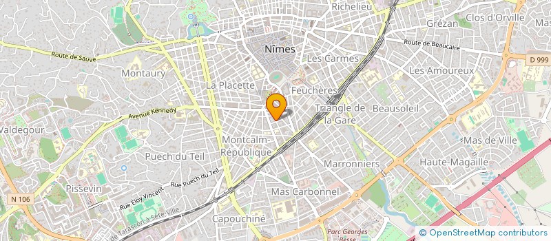 localisation de l'entreprise MONSIEUR MAXIME JEGAT  NIMES