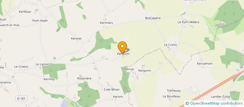 localisation de l'entreprise MONSIEUR MAXIME JEHANNO  MOREAC