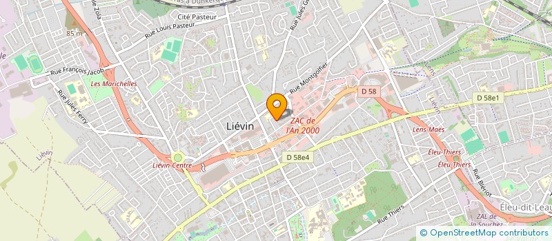 localisation de l'entreprise MONSIEUR MAXIME JOLY  LIEVIN