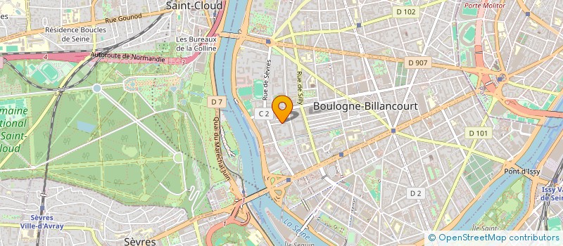 localisation de l'entreprise MONSIEUR MAXIME JOSEPH  BOULOGNE-BILLANCOURT