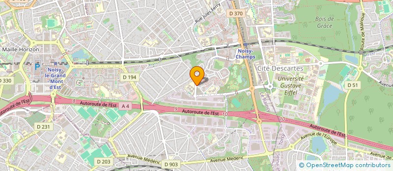 localisation de l'entreprise MONSIEUR MAXIME JUTON  NOISY-LE-GRAND