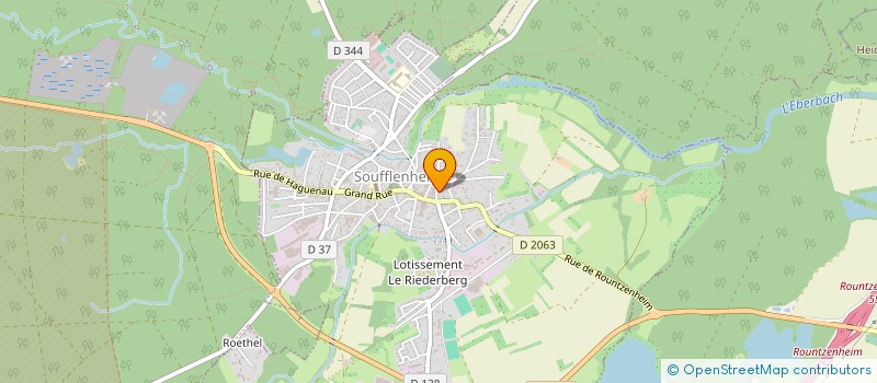 localisation de l'entreprise MONSIEUR MAXIME KELLER  SOUFFLENHEIM