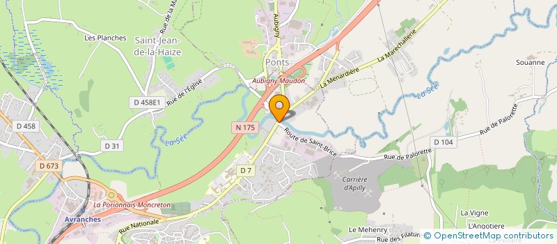 localisation de l'entreprise MONSIEUR MAXIME KERMARREC  AVRANCHES