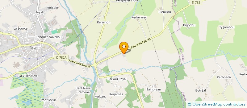 localisation de l'entreprise MONSIEUR MAXIME KERVRAN à SCAER