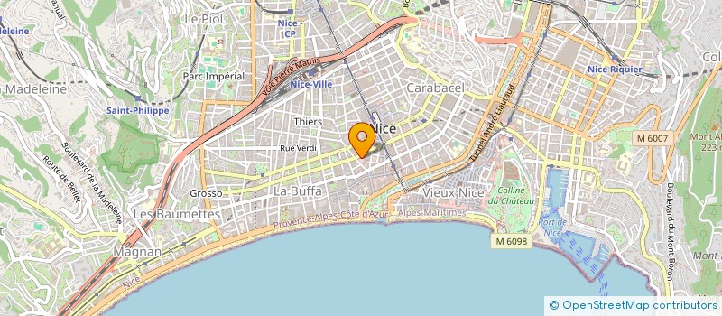 localisation de l'entreprise MONSIEUR MAXIME KHARLAMOFF  NICE