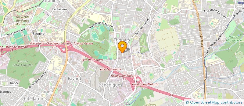 localisation de l'entreprise MONSIEUR MAXIME KIM  TALENCE