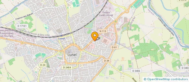 localisation de l'entreprise MONSIEUR MAXIME KLEIN  LUNEL