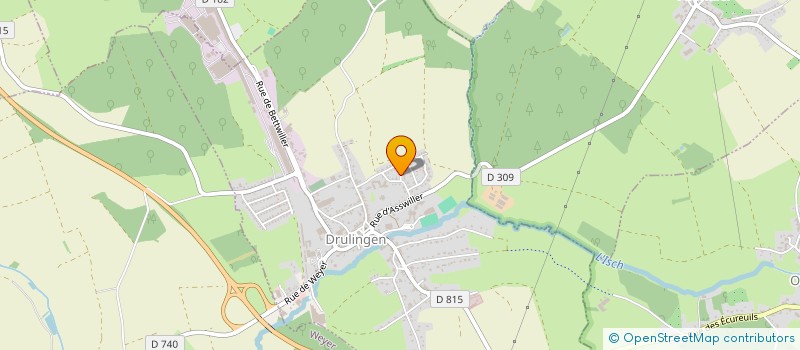 localisation de l'entreprise MONSIEUR MAXIME KLOPFENSTEIN  DRULINGEN