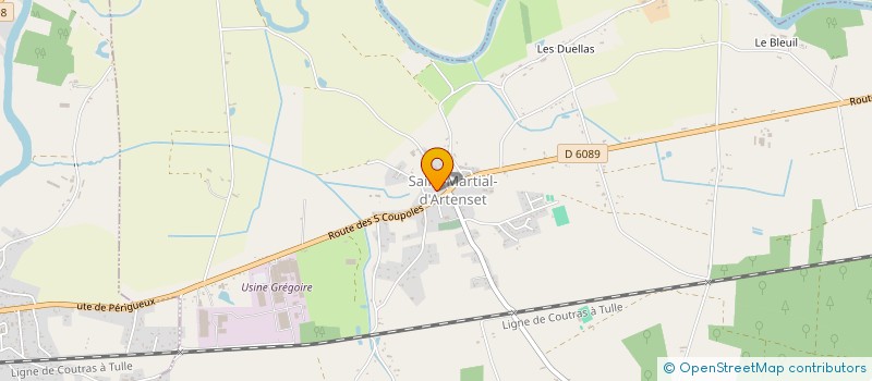 localisation de l'entreprise MONSIEUR MAXIME LACOMBE  MENESPLET