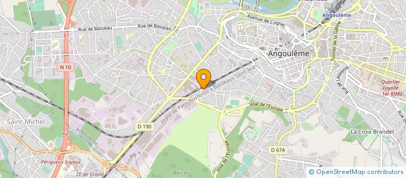 localisation de l'entreprise MONSIEUR MAXIME LADAN à ANGOULEME