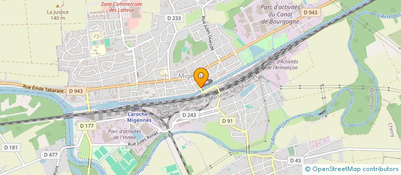 localisation de l'entreprise MONSIEUR MAXIME LAFARGUE  MIGENNES