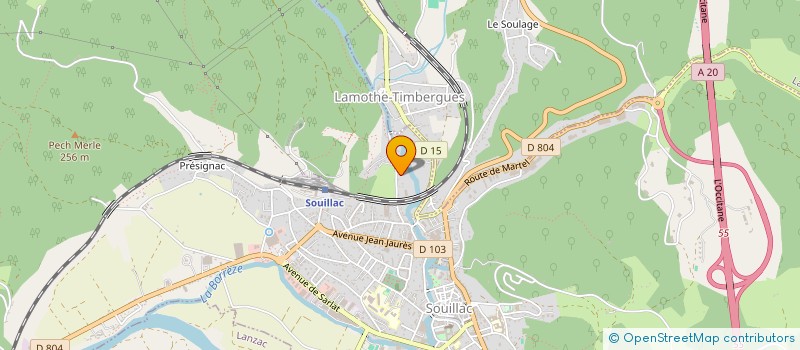 localisation de l'entreprise MONSIEUR MAXIME LAFLEUR  SOUILLAC