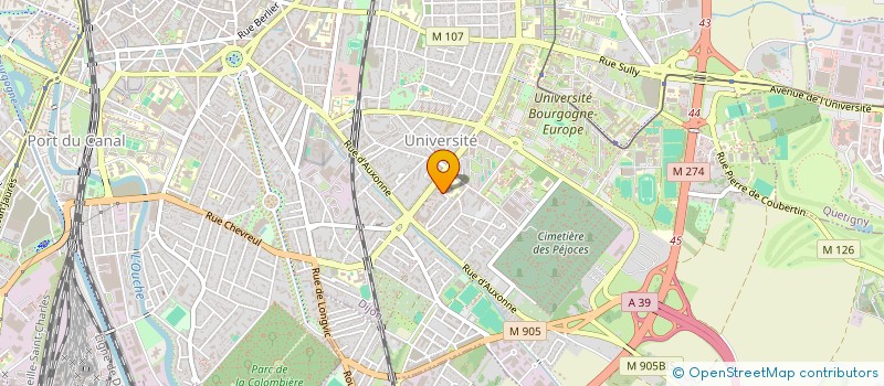 localisation de l'entreprise MONSIEUR MAXIME LAGARRIGUE à DIJON
