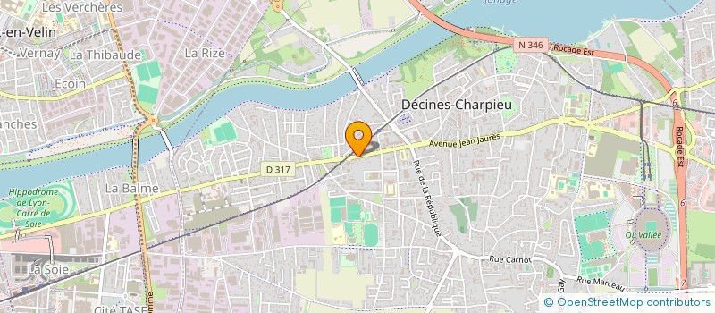 localisation de l'entreprise MONSIEUR MAXIME LAGET  DECINES-CHARPIEU