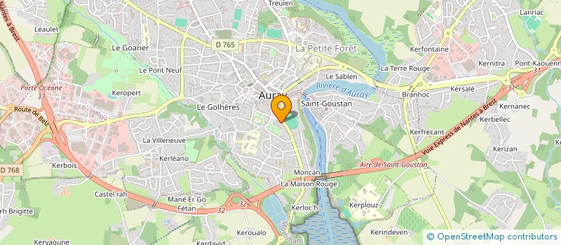 localisation de l'entreprise MONSIEUR MAXIME LAGNIAUX à AURAY