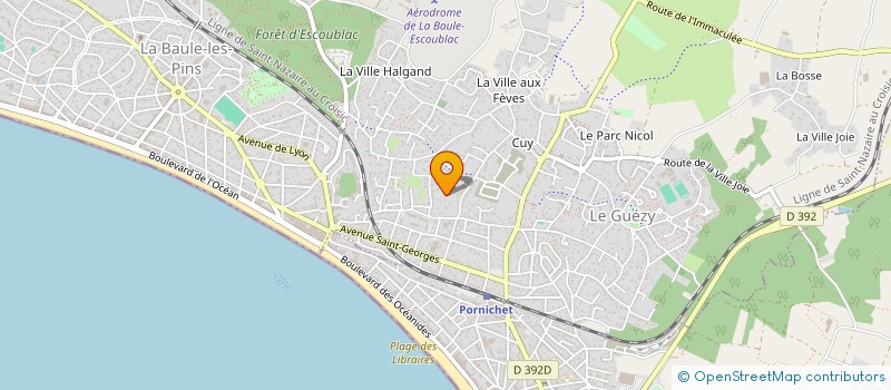 localisation de l'entreprise MONSIEUR MAXIME LAGORCE à LA BAULE-ESCOUBLAC