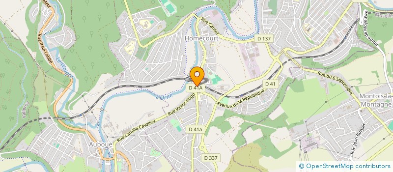 localisation de l'entreprise MONSIEUR MAXIME LAIGLE  HOMECOURT