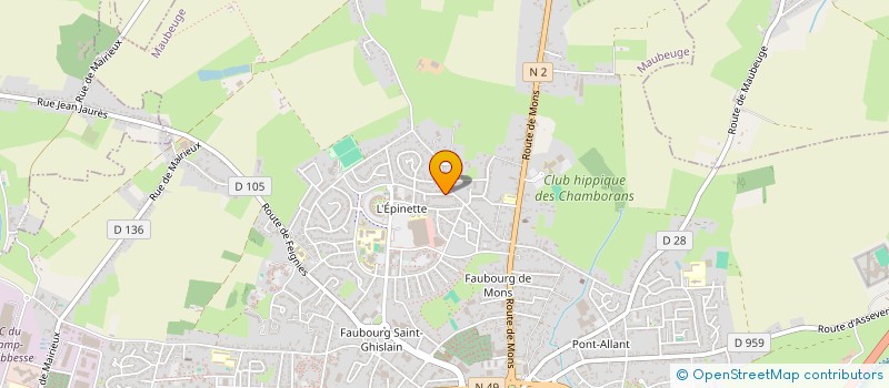 localisation de l'entreprise MONSIEUR MAXIME LALOU  FEIGNIES