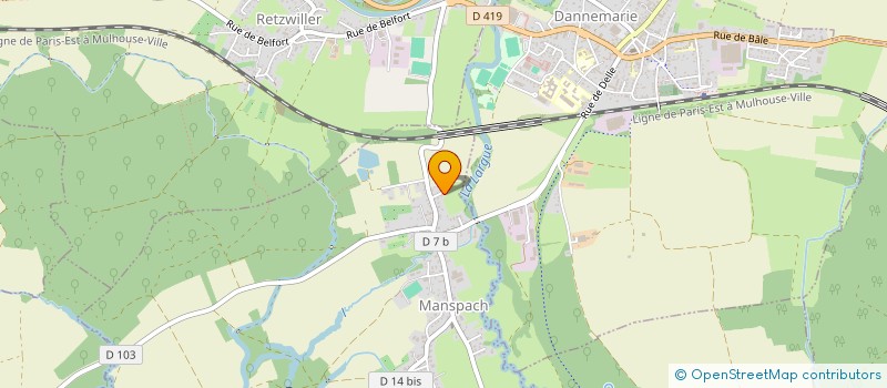 localisation de l'entreprise MONSIEUR MAXIME LAMARE  MANSPACH