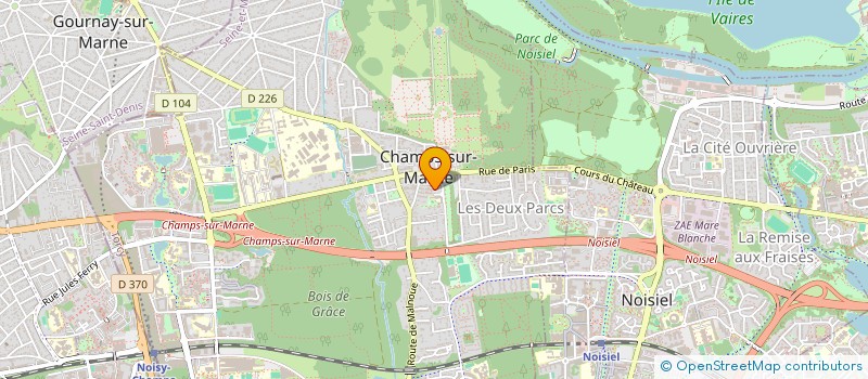 localisation de l'entreprise MONSIEUR MAXIME LANGLET  CHAMPS-SUR-MARNE