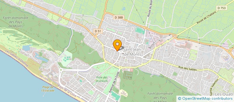 localisation de l'entreprise MONSIEUR MAXIME LAPLANCHE  SAINT-JEAN-DE-MONTS
