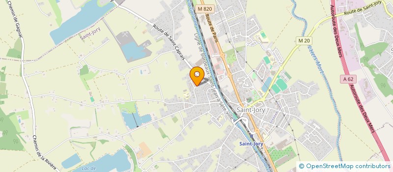 localisation de l'entreprise MONSIEUR MAXIME LAPORTE  SAINT-JORY