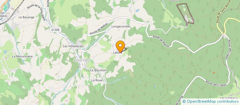 localisation de l'entreprise MONSIEUR MAXIME LARDELLIER  COURZIEU