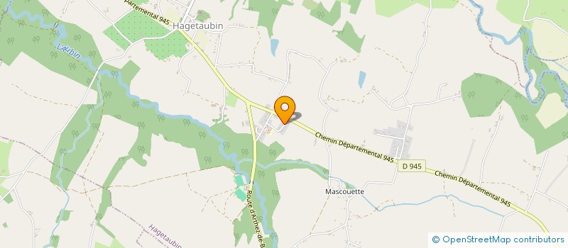 localisation de l'entreprise MONSIEUR MAXIME LARRAN  HAGETAUBIN