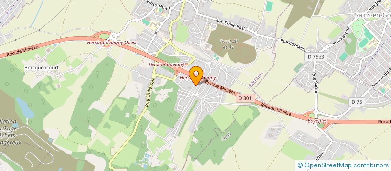 localisation de l'entreprise MONSIEUR MAXIME LAURENT  HERSIN-COUPIGNY