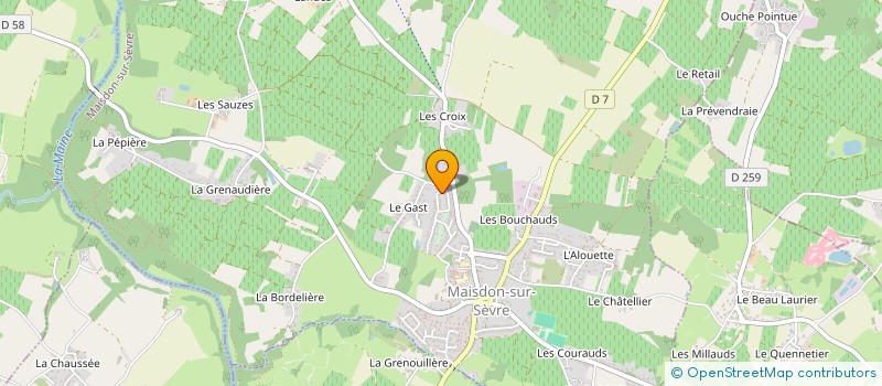 localisation de l'entreprise MONSIEUR MAXIME LAVENANT  MAISDON-SUR-SEVRE