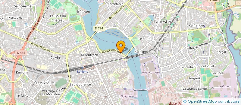 localisation de l'entreprise MONSIEUR MAXIME LE BEUX  LORIENT