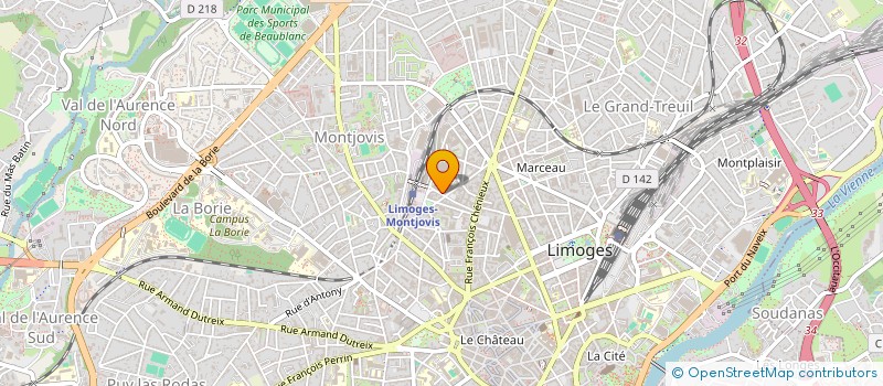 localisation de l'entreprise MONSIEUR MAXIME LE BON  LIMOGES