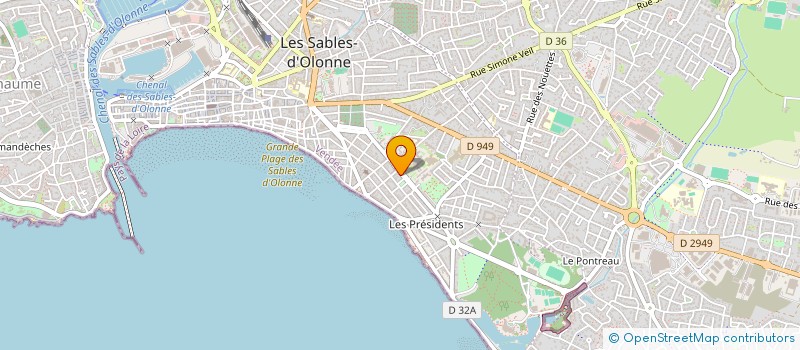 localisation de l'entreprise MONSIEUR MAXIME LE CAVORZIN à LES SABLES D'OLONNE