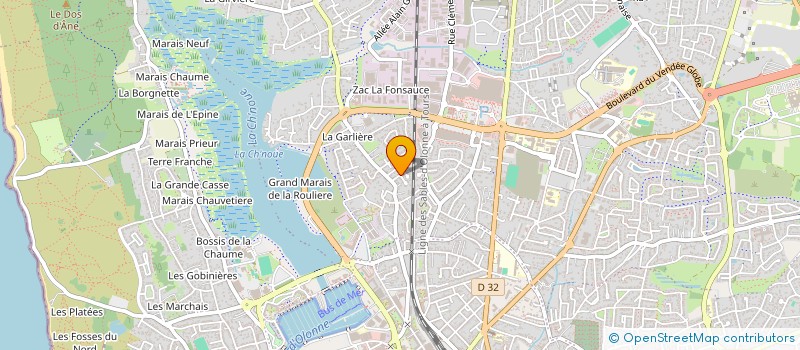 localisation de l'entreprise MONSIEUR MAXIME LE DELIN  LES SABLES D'OLONNE