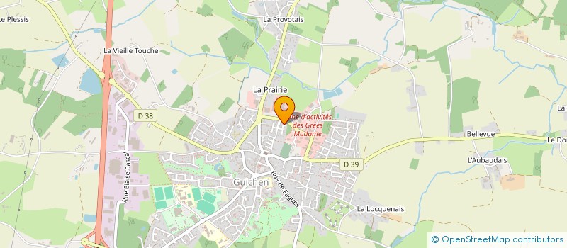 localisation de l'entreprise MONSIEUR MAXIME LE DU  GUICHEN