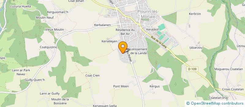 localisation de l'entreprise MONSIEUR MAXIME LE GALL  PLOURIN-LES-MORLAIX