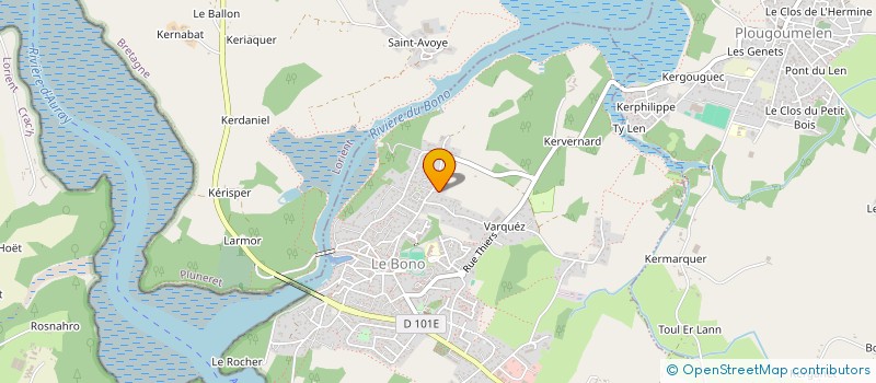 localisation de l'entreprise MONSIEUR MAXIME LE POCREAU  LE BONO