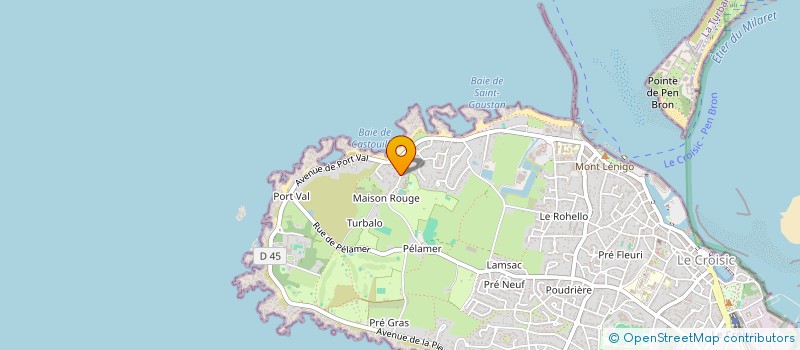 localisation de l'entreprise MONSIEUR MAXIME LE ROCH  LE CROISIC