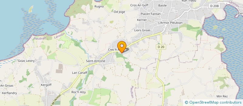 localisation de l'entreprise MONSIEUR MAXIME LE ROUX  PLEUBIAN