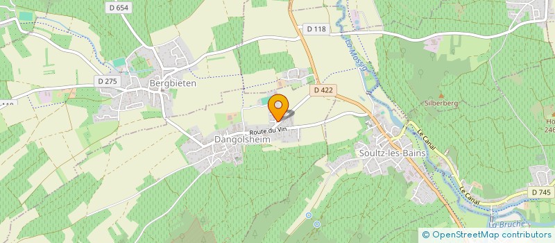 localisation de l'entreprise MONSIEUR MAXIME LE STRAT  DANGOLSHEIM