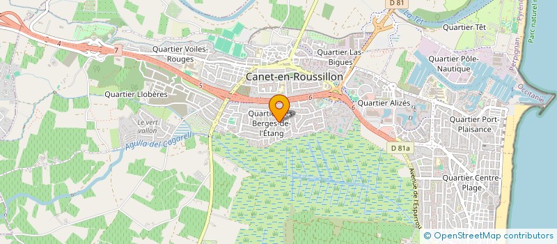 localisation de l'entreprise MONSIEUR MAXIME LEBIAN  CANET-EN-ROUSSILLON