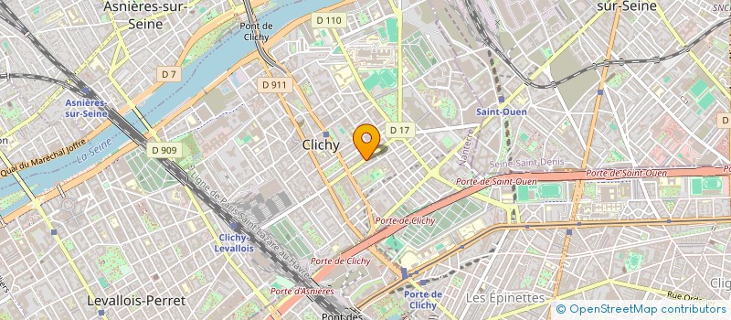 localisation de l'entreprise MONSIEUR MAXIME LEBLANC  CLICHY