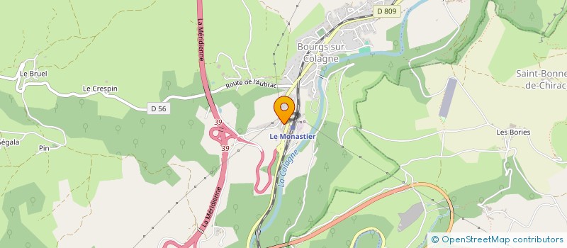 localisation de l'entreprise MONSIEUR MAXIME LEBLANC  BOURGS SUR COLAGNE